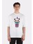 Beyaz Oversize T-Shirt Bubble Milk Tea Boba 1