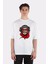 Beyaz Oversize T-Shirt Lesotho Skull 1