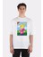 Beyaz Oversize T-Shirt Social Media Girl 1