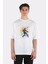 Beyaz Oversize T-Shirt Rainbow Warrior 1