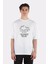 Beyaz Oversize T-Shirt I Like Cooking My Family And My Pets - Use Commas! 1