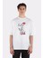 Beyaz Oversize T-Shirt Better Late Than Ugly With Kiss 1