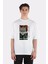 Beyaz Oversize T-Shirt Kaiju No 8 - Cool Design 1