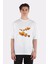 Beyaz Oversize T-Shirt Clow Fish 1