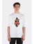 Beyaz Oversize T-Shirt Ufo Bigfoot 1
