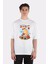Beyaz Oversize T-Shirt Sloth Barista 1