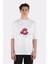 Beyaz Oversize T-Shirt Donut Piranha 1