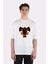 Beyaz Oversize T-Shirt Black Bull 1