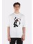 Beyaz Oversize T-Shirt One Punch Man - Speed O' Sound Sonic With Katana 1