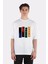 Beyaz Oversize T-Shirt Trigun Line 1