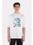 Beyaz Oversize T-Shirt 10 Extinct Sea Monsters 1
