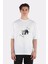 Beyaz Oversize T-Shirt Chill Panda #3 1