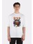 Beyaz Oversize T-Shirt Double Luck 1