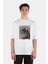 Beyaz Oversize T-Shirt Kafka Hibino Kaiju No 8 1