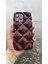iPhone 7plus/8plus Uyumlu Bordo Baklava Puff 1