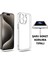 iPhone 15 Pro Uyumlu Şeffaf Kılıf Kamera Korumalı ve Şarj Soket Tıpalı Elden Kaydırmaz Esnek Silikon 1