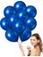 Vıp 100 Pcs Shıny Metallıc Blue Balloon Vıp Kalite Parlak Metalik Mavi Balon Helyum Gazı Uyumludur 1