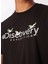 Siyah Erkek Bisiklet Yaka Basic Baskılı T-Shirt D4SM-TST3310 2