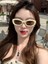 Kare Oval Çerçeve Bej High-End Sense Ins Küçük Yüz Fotoğraf Güneş Gözlüğü Yuvarlak Yüzlü Kadınlar Için Retro Küçük Çerçeve Güneş Gözlüğü Pirinç Çerçeve Çay Parçaları (Yurt Dışından) 3