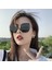 Ins Güneş Gözlüğü Kadın High-End Harajuku Retro 2024 Kare Güneş Gözlüğü Yükseltilmiş Polarize Versiyonu Siyah Çerçeve (Yurt Dışından) 2