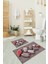 3D Dijital Baskılı Kaymaz Taban Yıkanabilir Ikili Banyo Takımı Klozet Takımı, N-Klozet-15-Kırmızı, 1