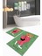 Dijital Baskılı Kaymaz Taban Yıkanabilir Ikili Banyo Takımı Klozet Takımı, N-Klozet-34-Yeşil, 5