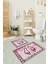 Dijital Baskılı Kaymaz Yıkanabilir Ayak Desen Ikili Banyo Takımı Klozet Takımı, N-Klozet-19-Pembe, 1
