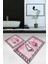 Dijital Baskılı Kaymaz Yıkanabilir Ayak Desen Ikili Banyo Takımı Klozet Takımı, N-Klozet-19-Pembe, 4