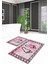 Dijital Baskılı Kaymaz Yıkanabilir Ayak Desen Ikili Banyo Takımı Klozet Takımı, N-Klozet-19-Pembe, 5
