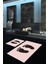 Dijital Baskılı Kaymaz Yıkanabilir Ayak Desen Ikili Banyo Takımı Klozet Takımı, N-Klozet-21-Pembe, 2
