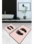 Dijital Baskılı Kaymaz Yıkanabilir Ayak Desen Ikili Banyo Takımı Klozet Takımı, N-Klozet-21-Pembe, 3