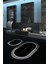 Dijital Baskılı Kaymaz Yıkanabilir Bathroom Oval Banyo Takımı Klozet Takımı, N-O-Klozet-01-Siyah, 5