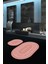 Dijital Baskılı Kaymaz Yıkanabilir Bathroom Oval Banyo Takımı Klozet Takımı, N-O-Klozet-05-Pembe, 5