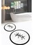Dijital Baskılı Kaymaz Yıkanabilir Bath Yuvarlak Ikili Banyo Takımı, N-Y-Klozet-10-Beyaz, 1