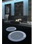 Dijital Baskılı Kaymaz Yıkanabilir Bathroom Yuvarlak Ikili Banyo Takımı, N-Y-Klozet-01-Mavi, 5