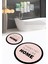 Dijital Baskılı Kaymaz Yıkanabilir Home Yuvarlak Ikili Banyo Takımı, N-Y-Klozet-13-Pembe, 1