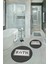 Dijital Baskılı Kaymaz Yıkanabilir Bath Yuvarlak Ikili Banyo Takımı, N-Y-Klozet-07-Siyah, 4