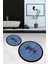 Dijital Baskılı Kaymaz Yıkanabilir Bath Yuvarlak Ikili Banyo Takımı, N-Y-Klozet-10-Mavi, 5