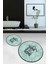 Dijital Baskılı Kaymaz Yıkanabilir Home Yuvarlak Ikili Banyo Takımı, N-Y-Klozet-14-Yeşil, 5