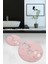 3D Dijital Baskılı Kaymaz Taban Yıkanabilir Yuvarlak Ikili Banyo Takımı, N-Y-Klozet-16-Pembe, 4