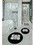 Dijital Baskılı Kaymaz Yıkanabilir Ayak Desen Yuvarlak Ikili Banyo Takımı, N-Y-Klozet-20-Gri, 2
