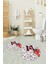 3D Dijital Baskılı Kaymaz Taban Yıkanabilir Yuvarlak Ikili Banyo Takımı, N-Y-Klozet-45-Kırmızı, 4