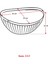 Akrilik Barok Mürdüm Büyük Oval Meyve & Salata Kasesi & Karıştırma Kabı / 3,3 Lt (Cam Değildir) 5