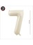 7 Yaş Rakam Krem Folyo Balon - 76 cm 2