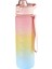 Baosity 900ML Zaman Işaretli Su Matarası - Pembe (Yurt Dışından) 1
