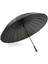 Sowow 24 Kaburgalı Büyük Rüzgar Geçirmez Şemsiye - Siyah (Yurt Dışından) 1