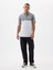 Erkek Gri Gap Logo Colorblock Pique Polo Yaka T-Shirt 4