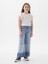 Kız Çocuk Açık Mavi High Rise Stride Wide-Leg Ankle Jean Pantolon 1