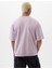 Erkek Lila Mini Gap Logo Oversize T-Shirt 2