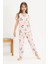 Kiraz Desenli Kısa Kol Kız Çocuk Göz Bantlı Pijama Takımı 18654 2